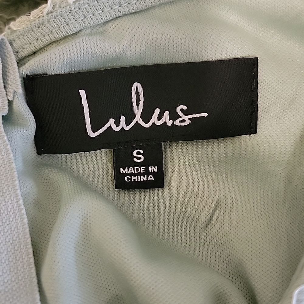Lulus | Bodycon Dress | Lace | Mint Green | Small - Picture 5 of 7